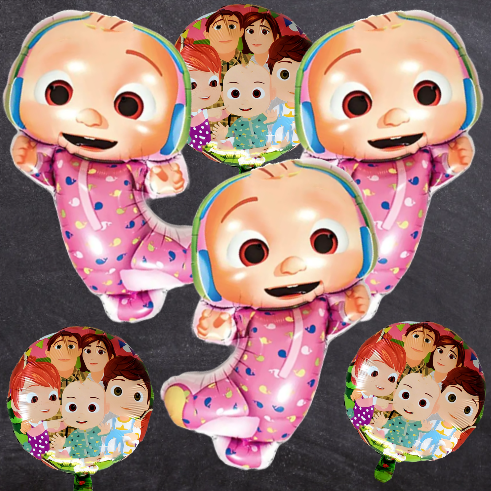 COCOMELON GIRL Birthday Party Decoration SUPPLIES BALLOON cupcake baby SHOWER