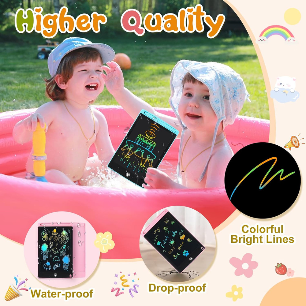 2 Pack LCD Writing Tablet, Electronic Drawing Writing Board, Erasable Drawing Do