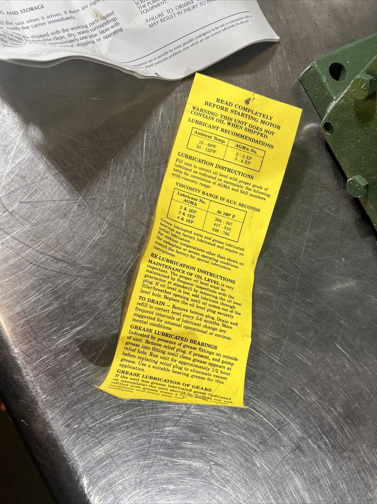 Nos Surplus Ohio Gear Reducer GSA5291