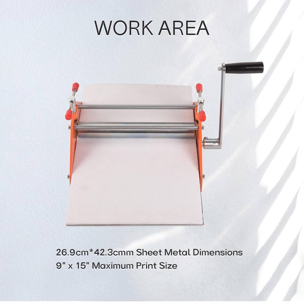 Printing Press Basic Etching Press Steel Printing Machine Size 11" x 10" x 6.8"