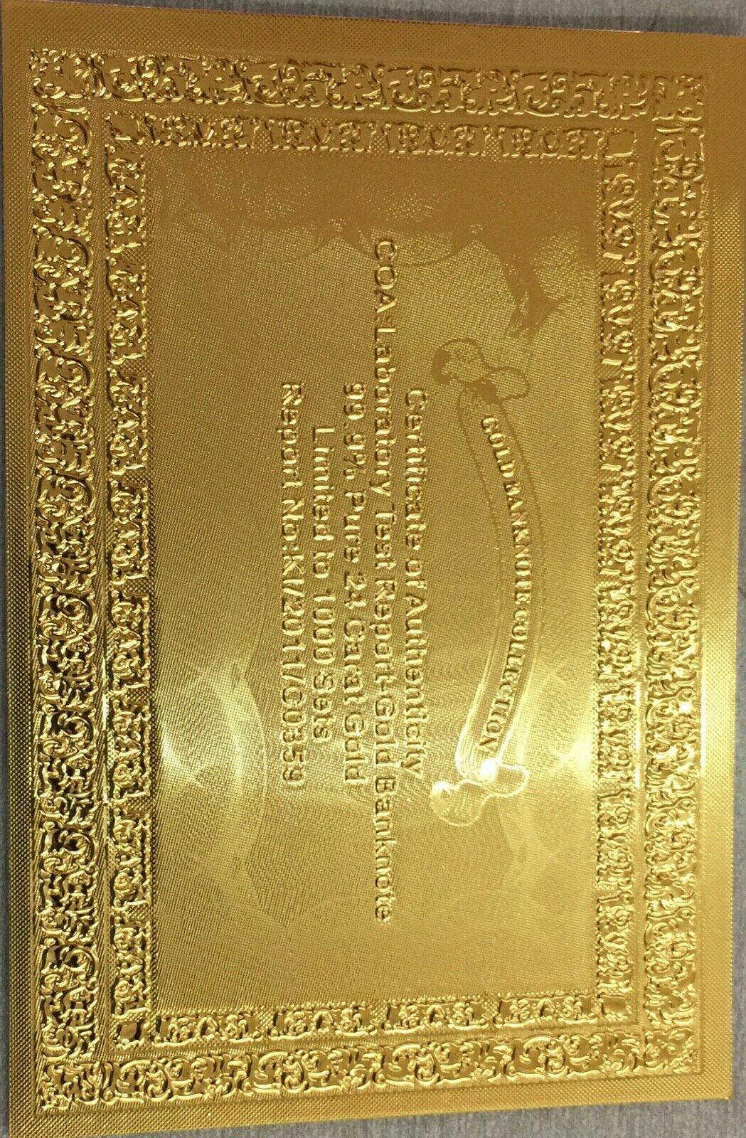 1928 $1 One Dollar Bill Gold Certificate Banknote with bag and Certificate