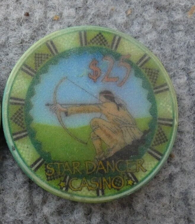 STARDANCER STAR DANCER CASINO CHIP TOKEN $25