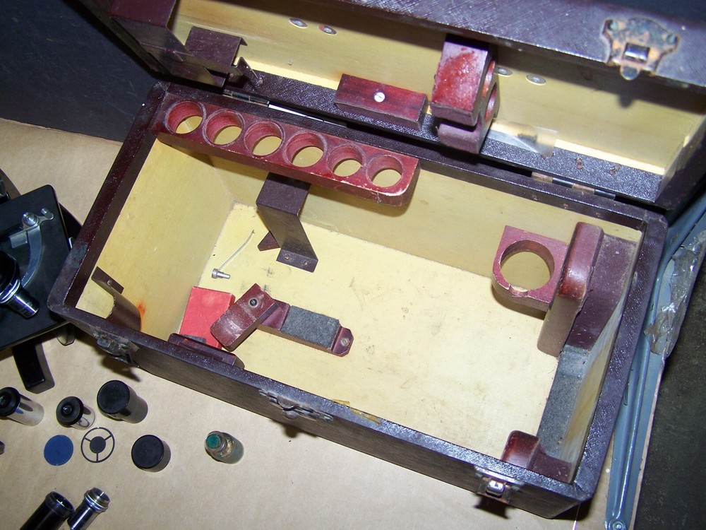 vintage bausch and lomb physicians microscope bk8957 with case and key