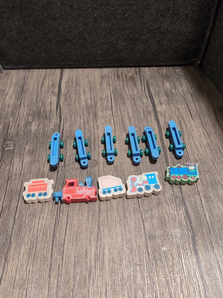 Lot Vintage Train Engine Erasers