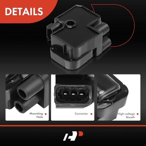 Engine Ignition Coil Pack Compatible with Mercedes-Benz E430 E500, CL500 Black