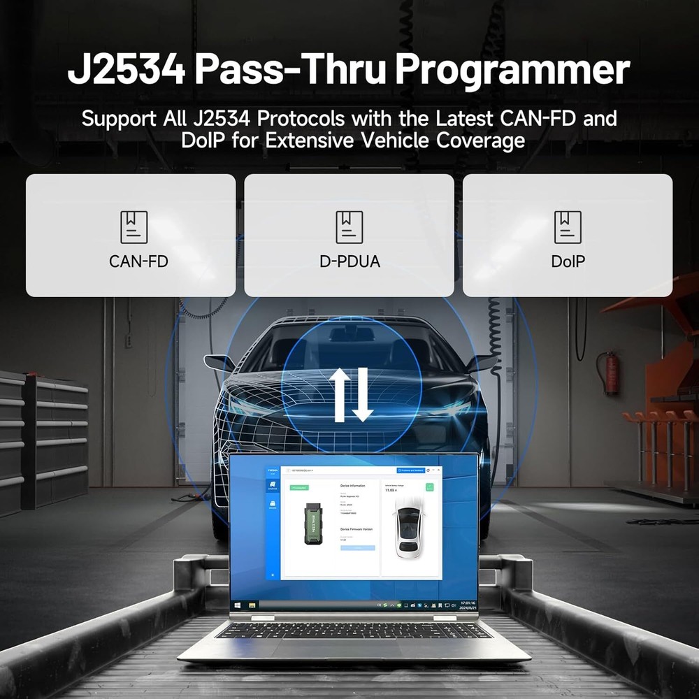 TOPDON RLink J2534 Pass-Thru Program Elite VCI with Multi-protocol CANFD D-PDU