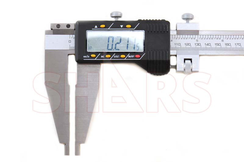 18" 450mm INCH METRIC STAINLESS DIGITAL CALIPER .0005" NEW R]