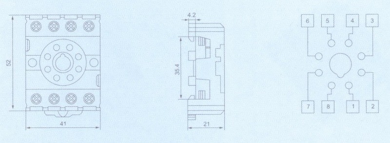 PF083A-E NEW 5X PF083A-E RELAY SOCKET BASE Fast Delivery
