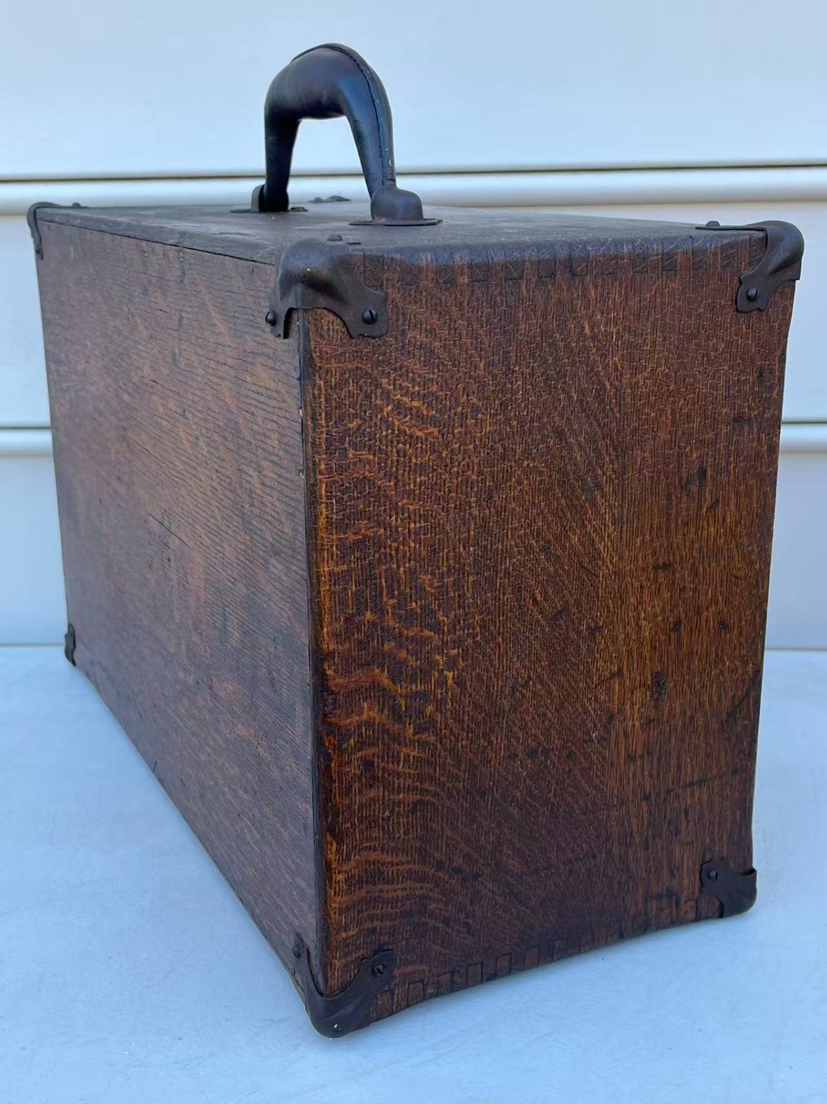 Antique Union 6 Drawers Oak Wood Machinists Tool Chest Box