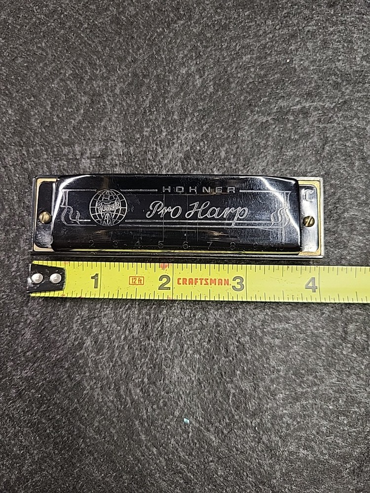 Hohner Pro Harp Harmonica Made In Germany With Plastic Case