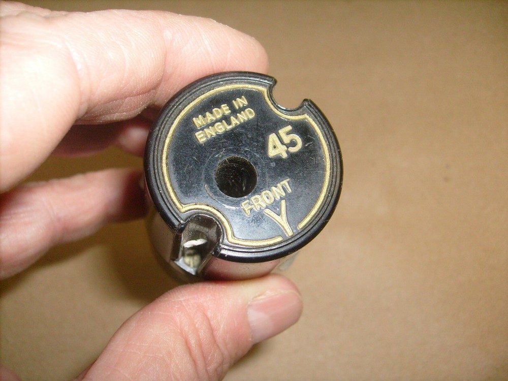 Vintage Record Player 45 Adapter Automatic Made In England
