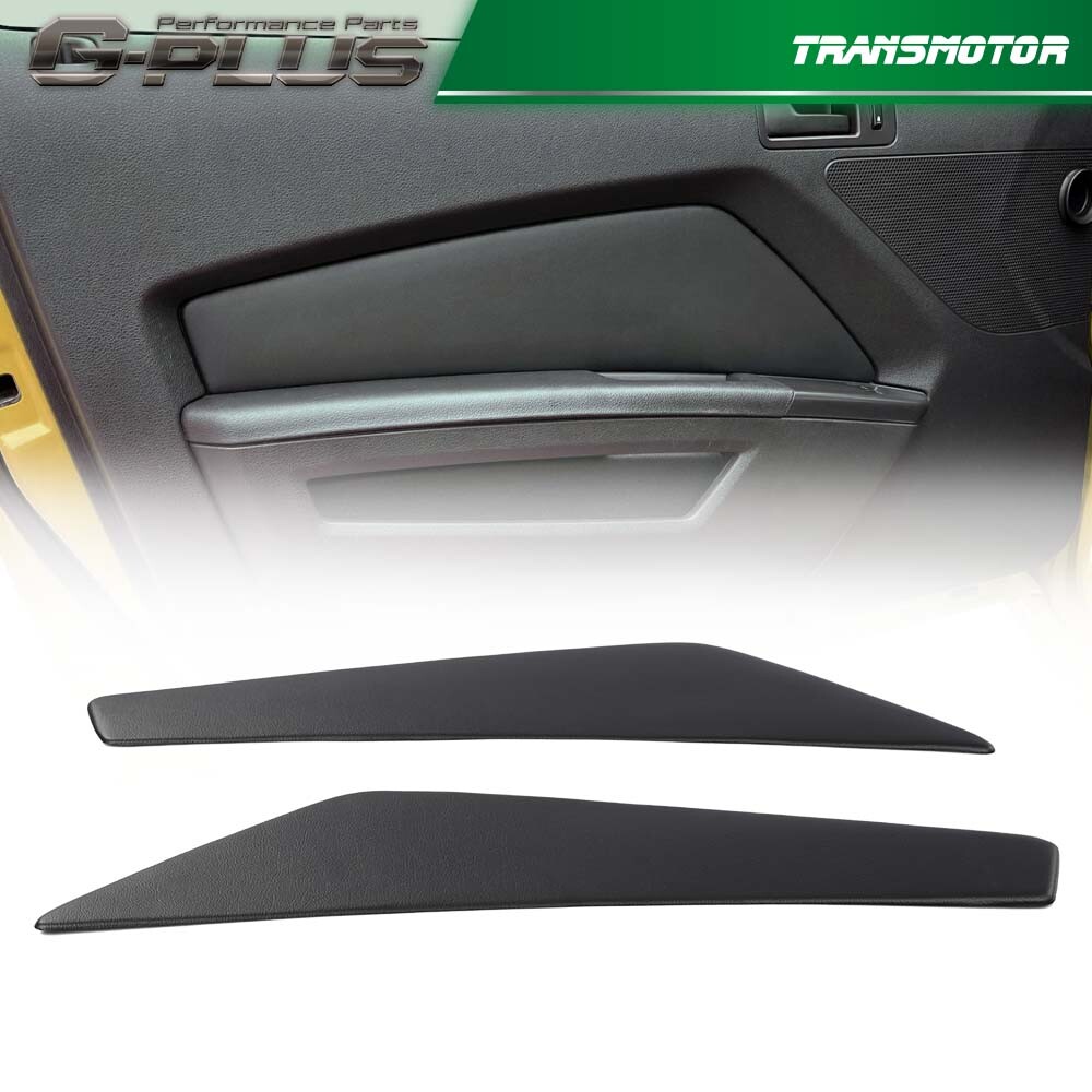 Fit For 2010-2014 Ford Mustang Dashboard Door Panel Insert Set Smooth Black New