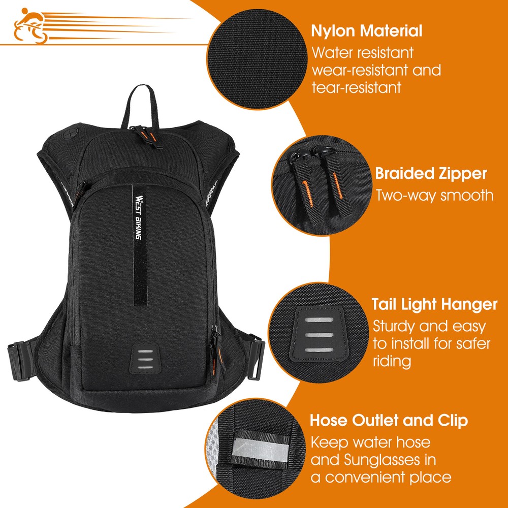 10L/20L Hydration Pack Lightweight Running Hiking Backpack with 2L Water Bladder