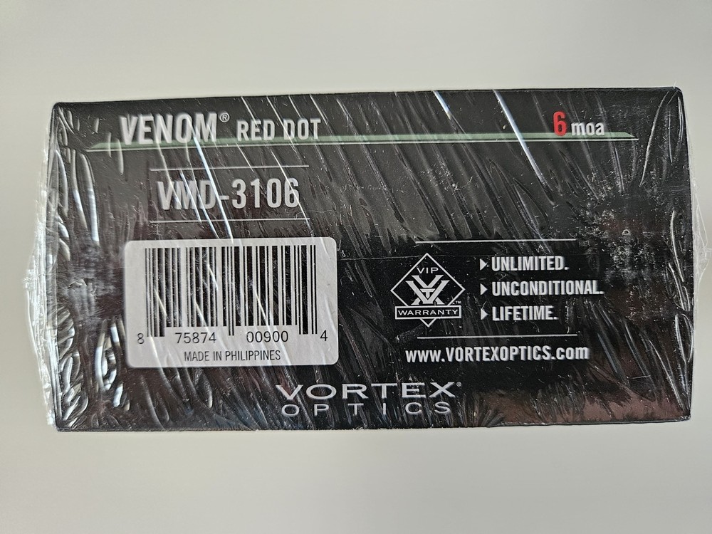 Vortex Venom Red 6 MOA Dot Sight - Black (VMD-3106)