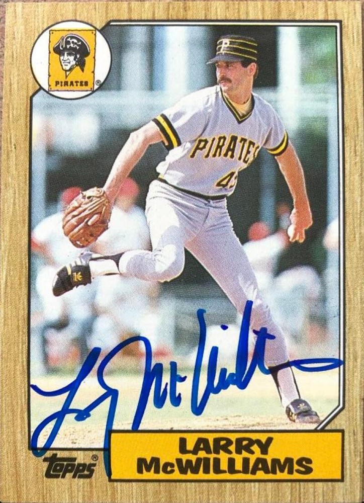 Larry McWilliams Autographed 1987 Topps #564
