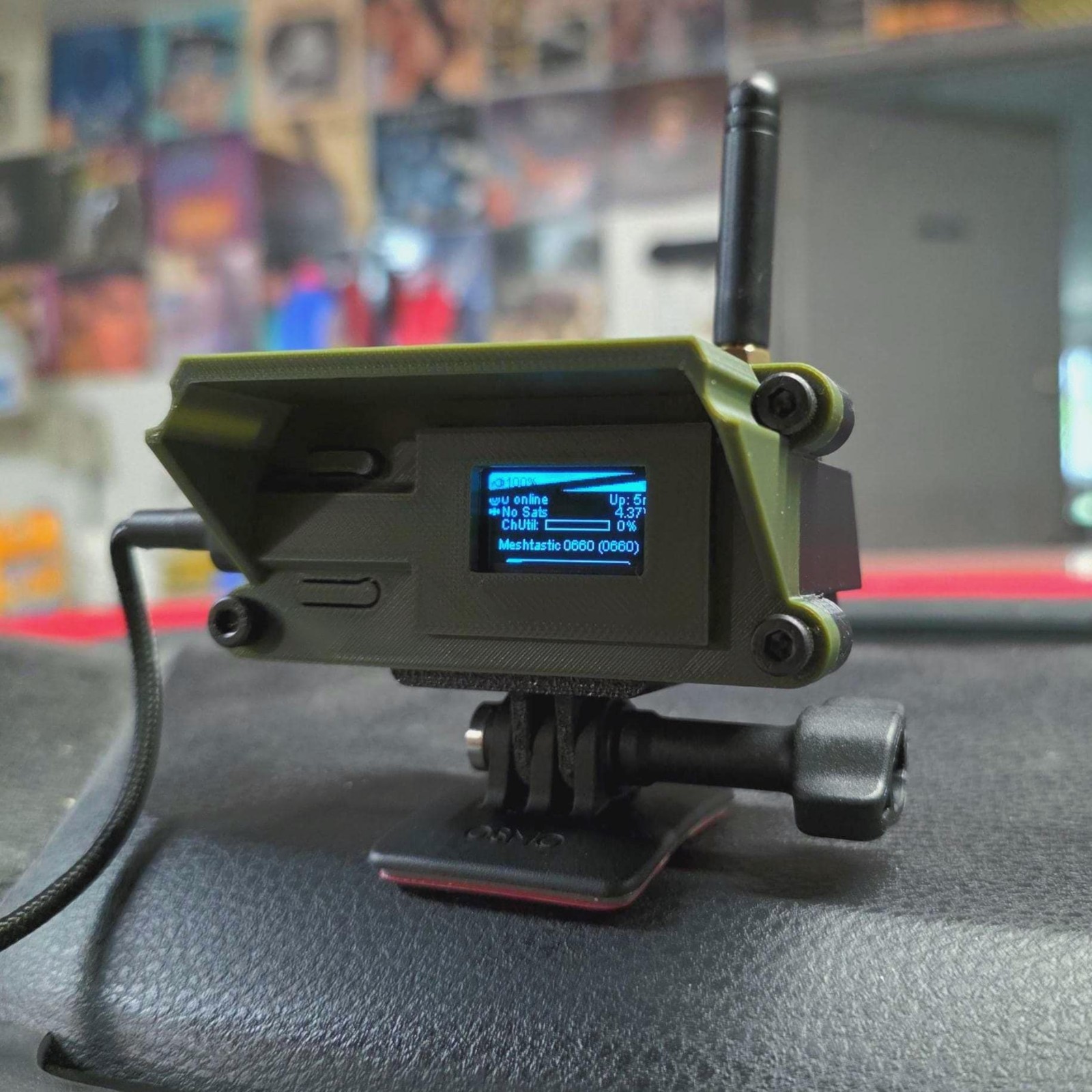 Heltec V4 Meshtastic Vehicle Mount Case with Action Camera Mount *Updated*