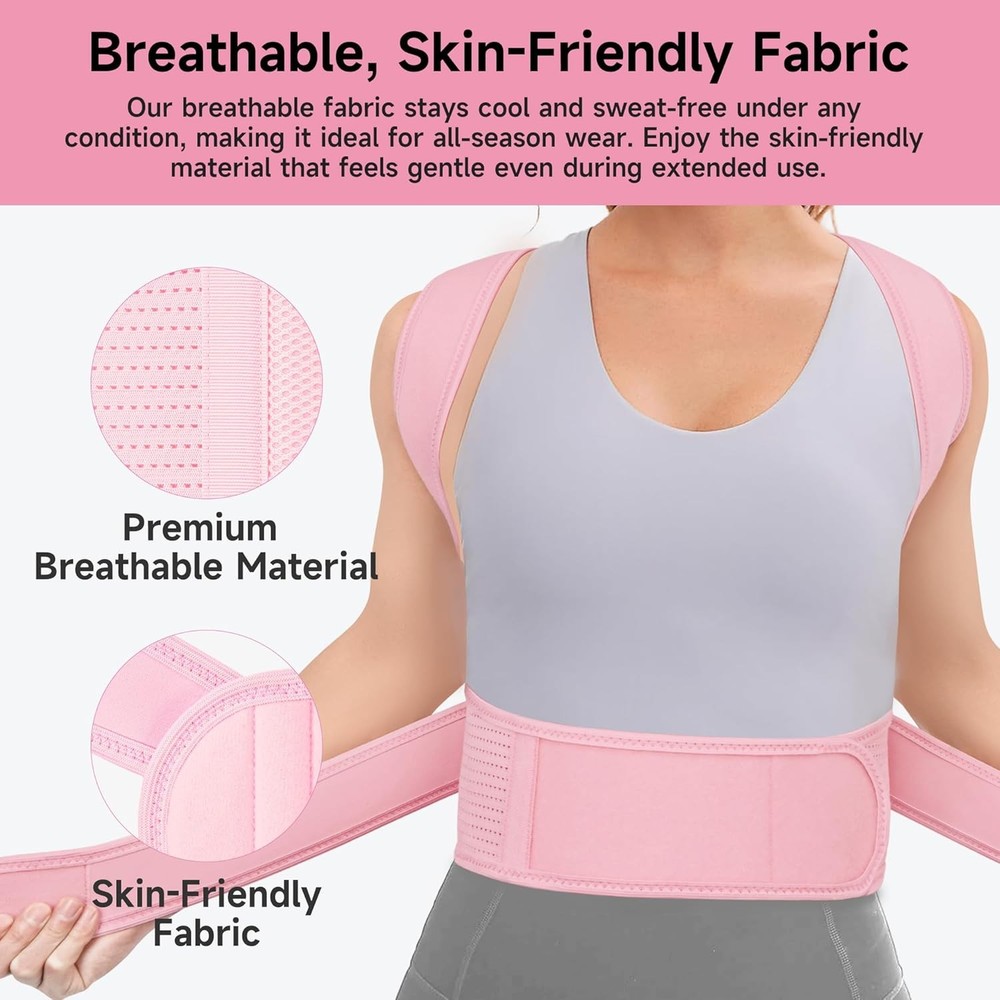 New Adjustable Posture Corrector, Back Support, Pain Relief, Spine Alignment