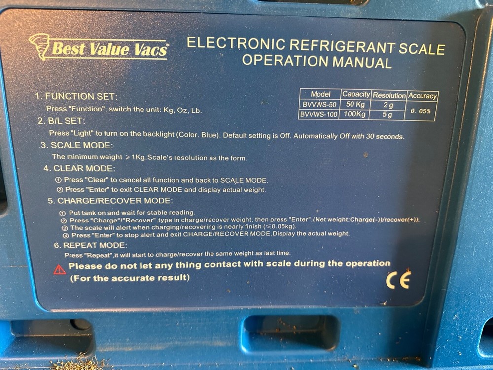 Electronic Refrigerant Scale