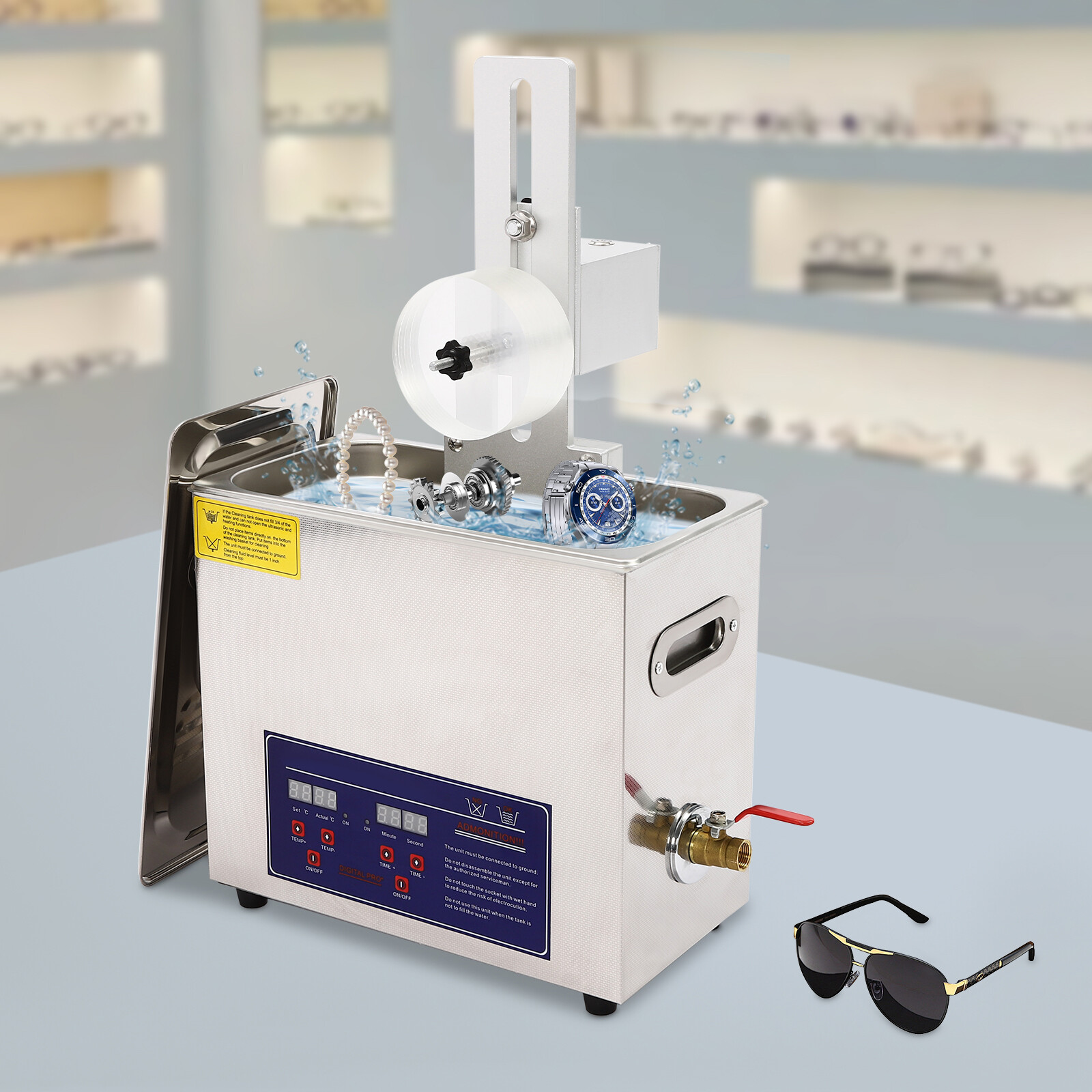 6.5L Liftable Album Disc Digital Ultrasonic Washing Machine Vinyl Record Washing