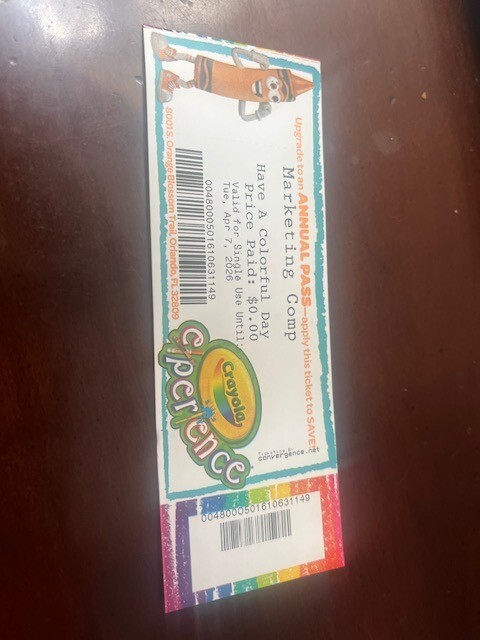 Crayola Orlando Experience tickets