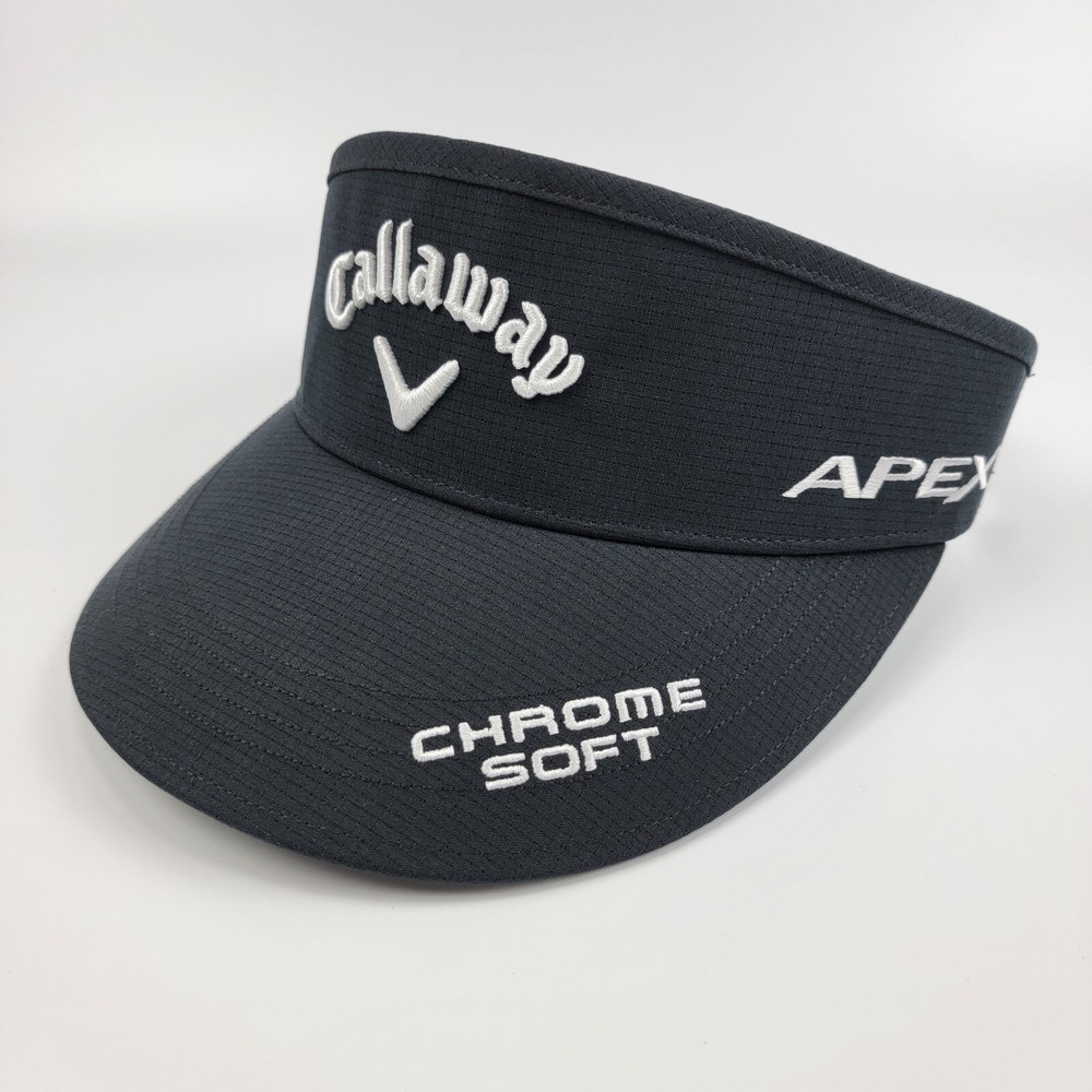 Callaway Rogue ST, Apex, Odyssey, Chrome Soft, Logos Black Visor Adjustable EUC