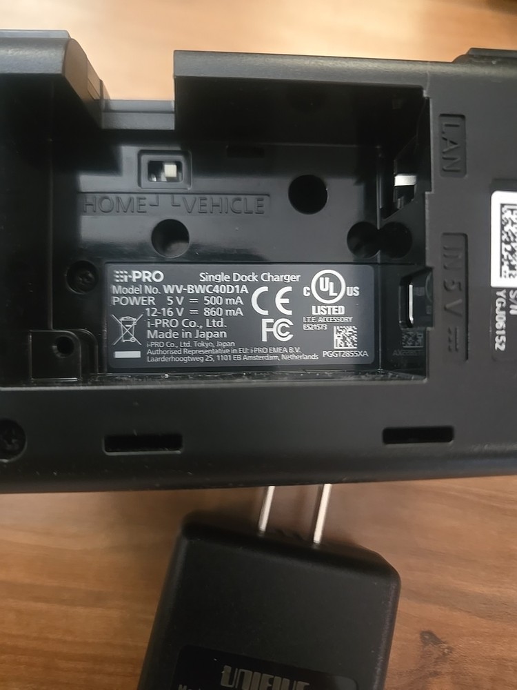 i-PRO WV-BWC40D1A Body Worn Camera charging docks