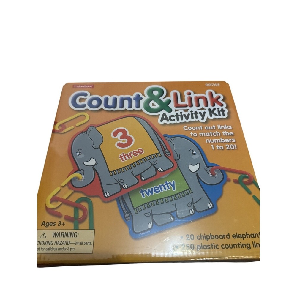 Lakeshore Count Link Activity Kit Tactical Activity For Hands-on Learners 3 Age