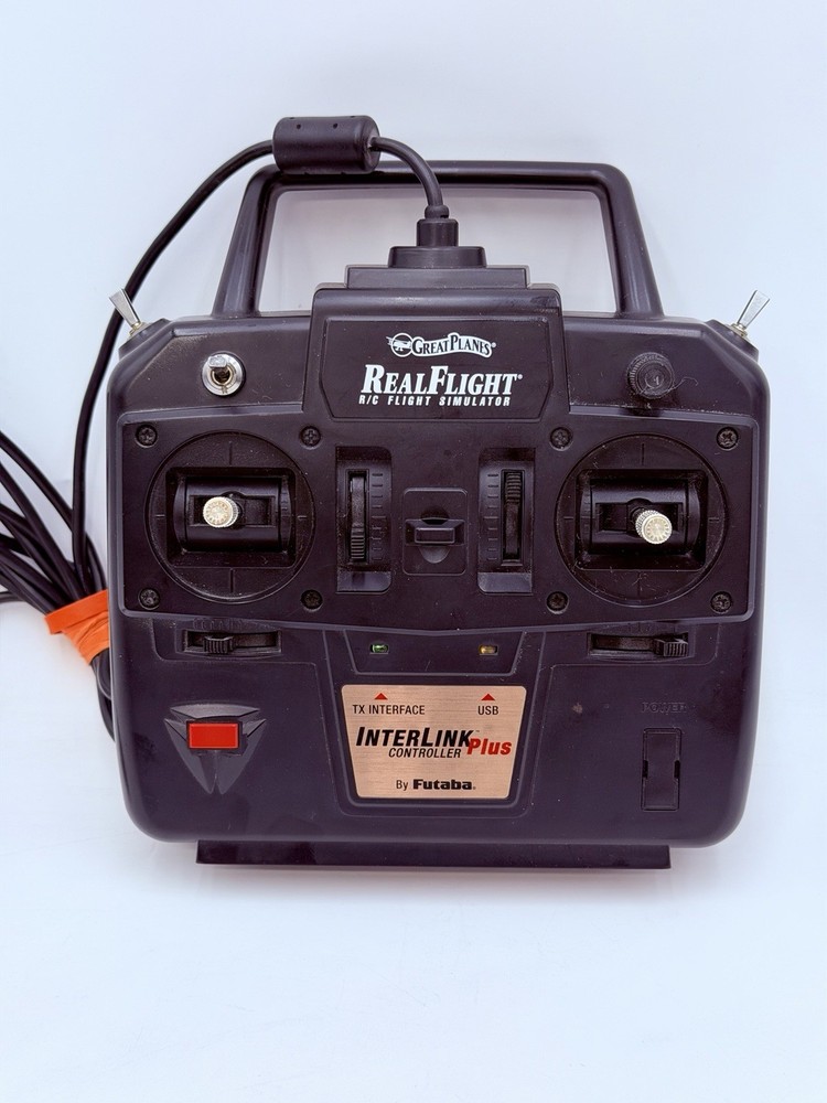 Great Planes Real Flight R/C Simulator Futaba Interlink USB Controller UNTESTED