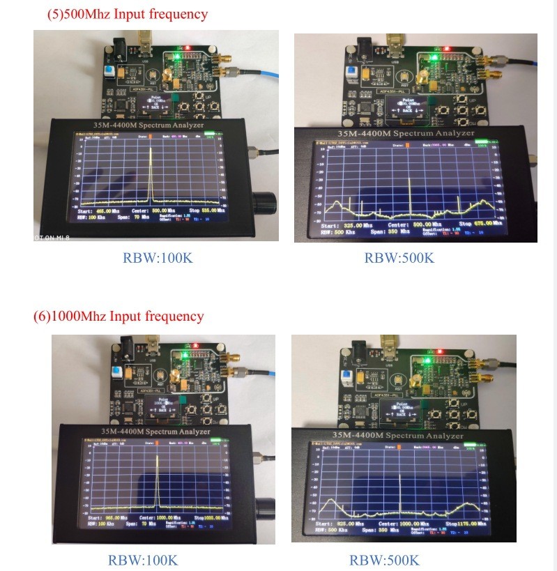 35M-4400MHz Spectrum Analyzer 4.3''LCD Screen Professional Handheld Measurement