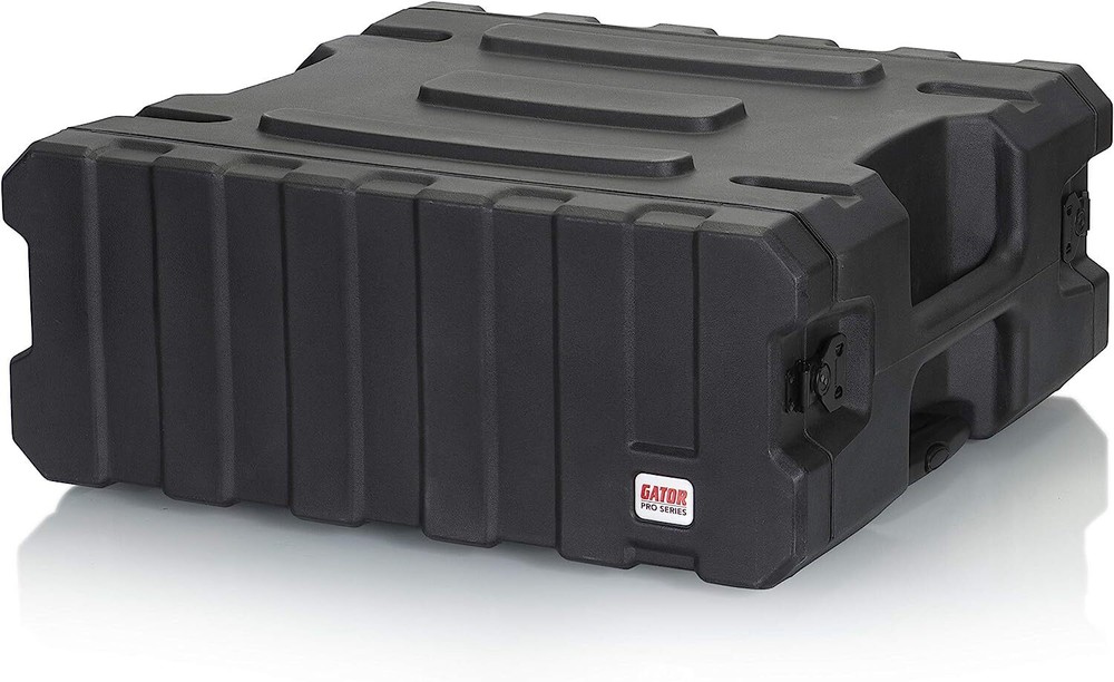 Gator Cases Pro Series Rotationally Molded 4U Rolling Rack Case with 19" Depth