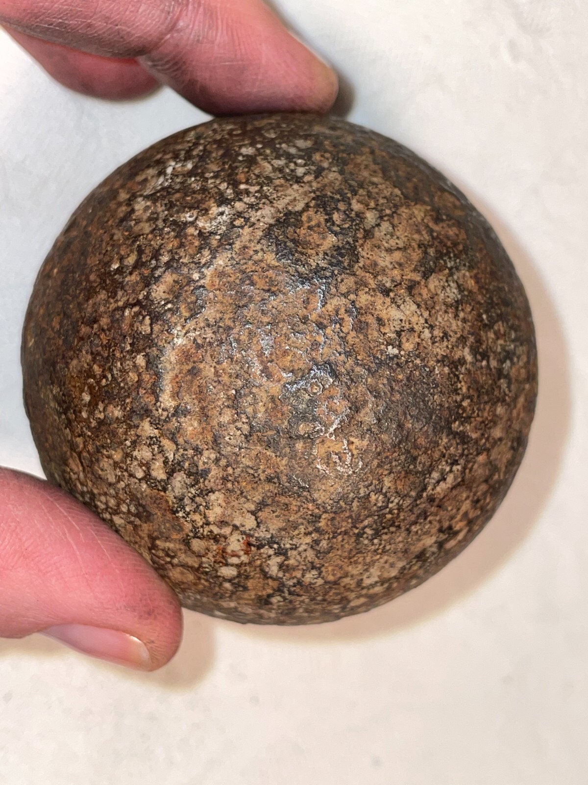 Antique Cannonball 2 5/8" Diameter 2 Pounds 6.8 Ounces