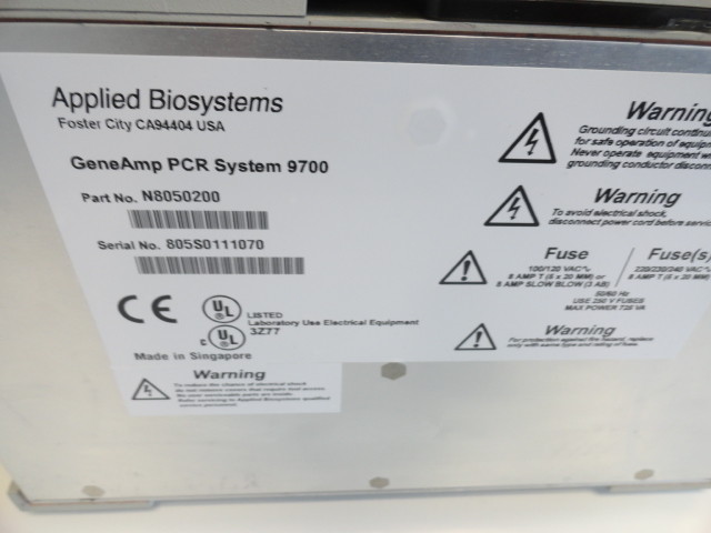 Perkin Elmer Applied Biosystems GeneAmp PCR System 9700 - Read Description
