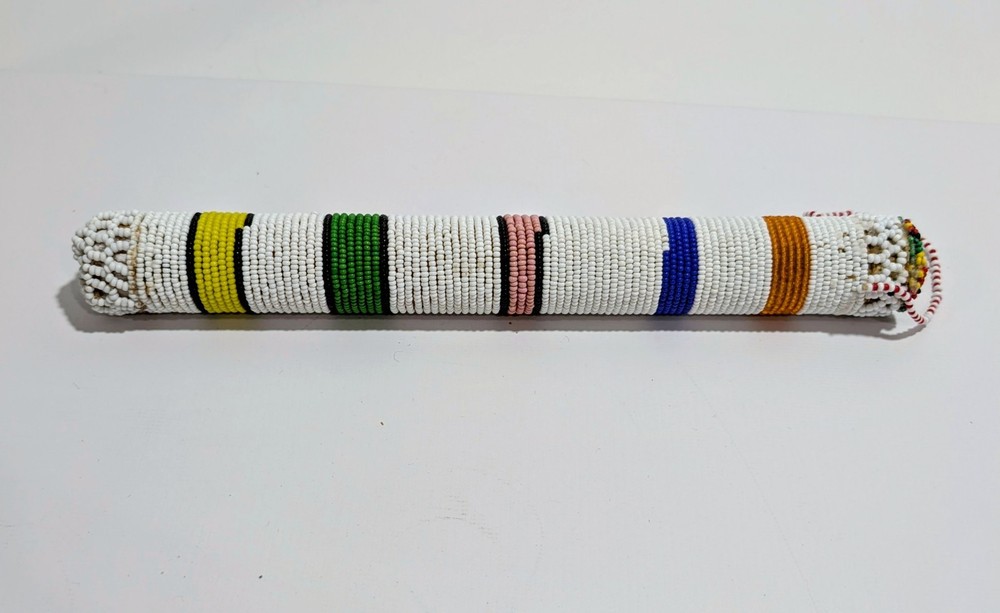 African Beaded Talking Stick