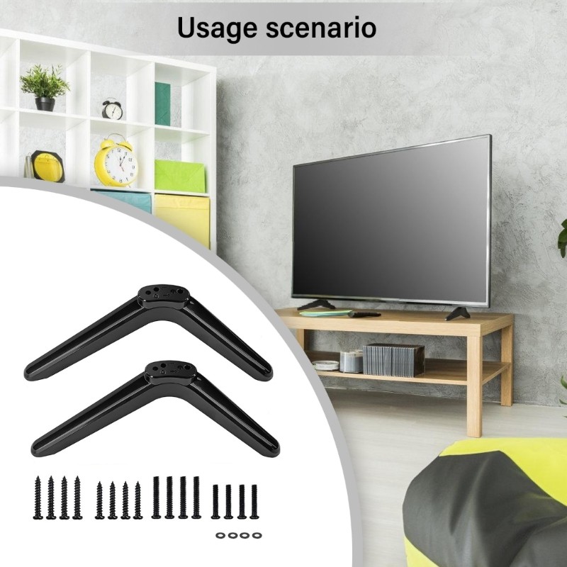 Flexible TV Mount Stand Wide Compatibility Easy Assembly, Customizable Viewing