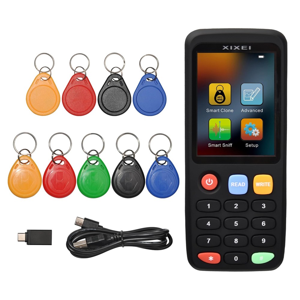 XIXEI X7 NFC RFID Card Copier Reader Writer Duplicator for Mulit Frequency...