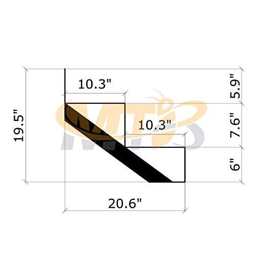 Step Riser 2 Step for Deck Height 20 Inches Stair Stringer Step Stringer