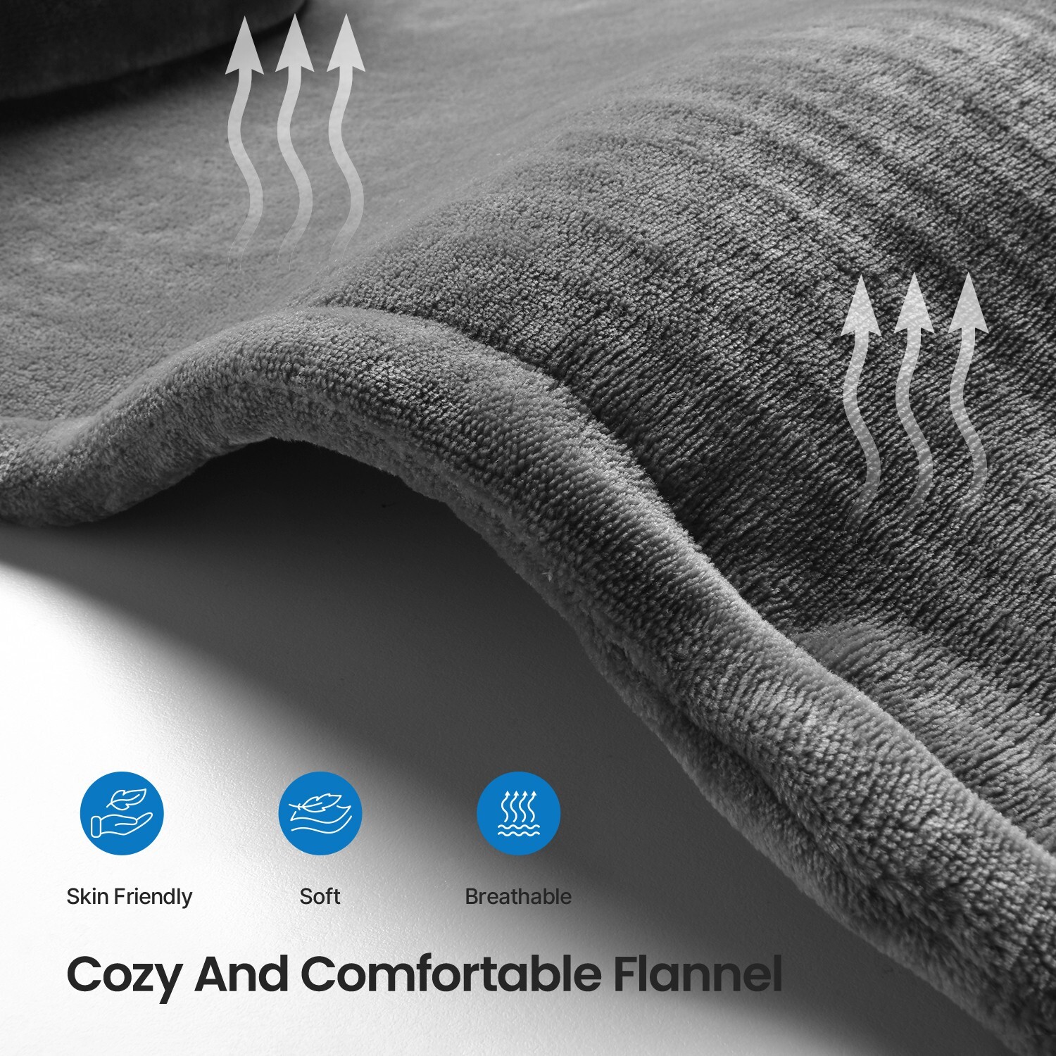 RENPHO Large Electric Heating Pad For Back Shoulders Neck Heat therapy 24''x37"