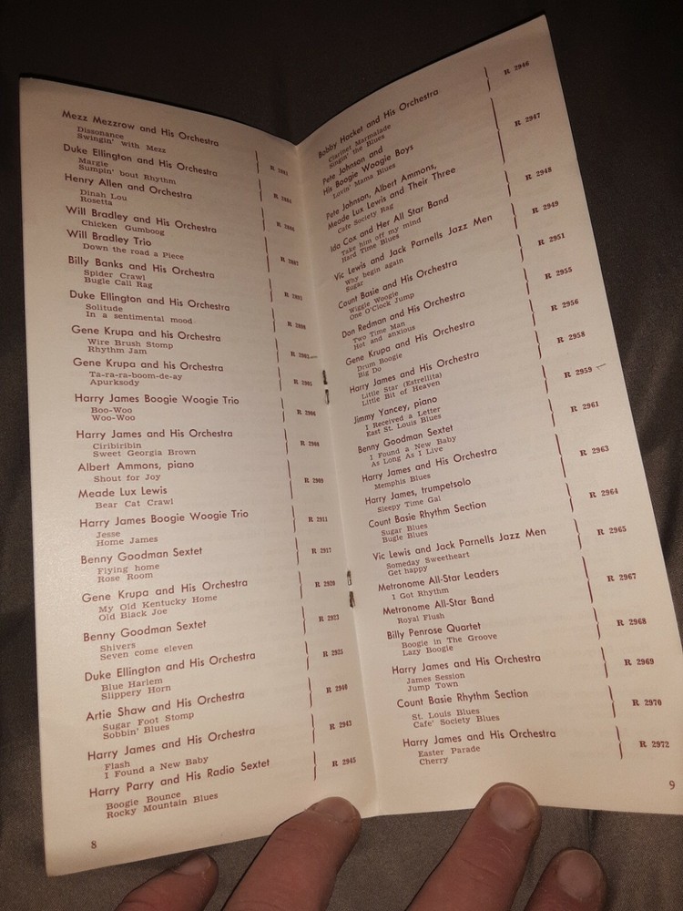 Parlophone Swing Record Catalog 1950