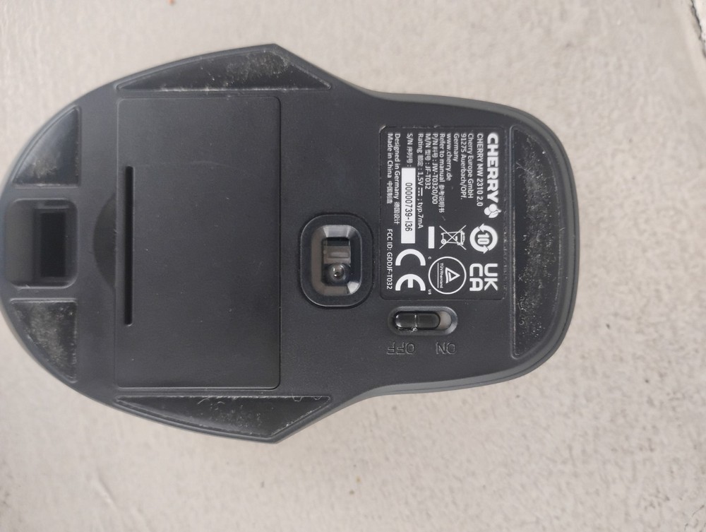 Cherry MW 2310 2.0 Wireless Mouse JWT0320 Missing The DONGLE