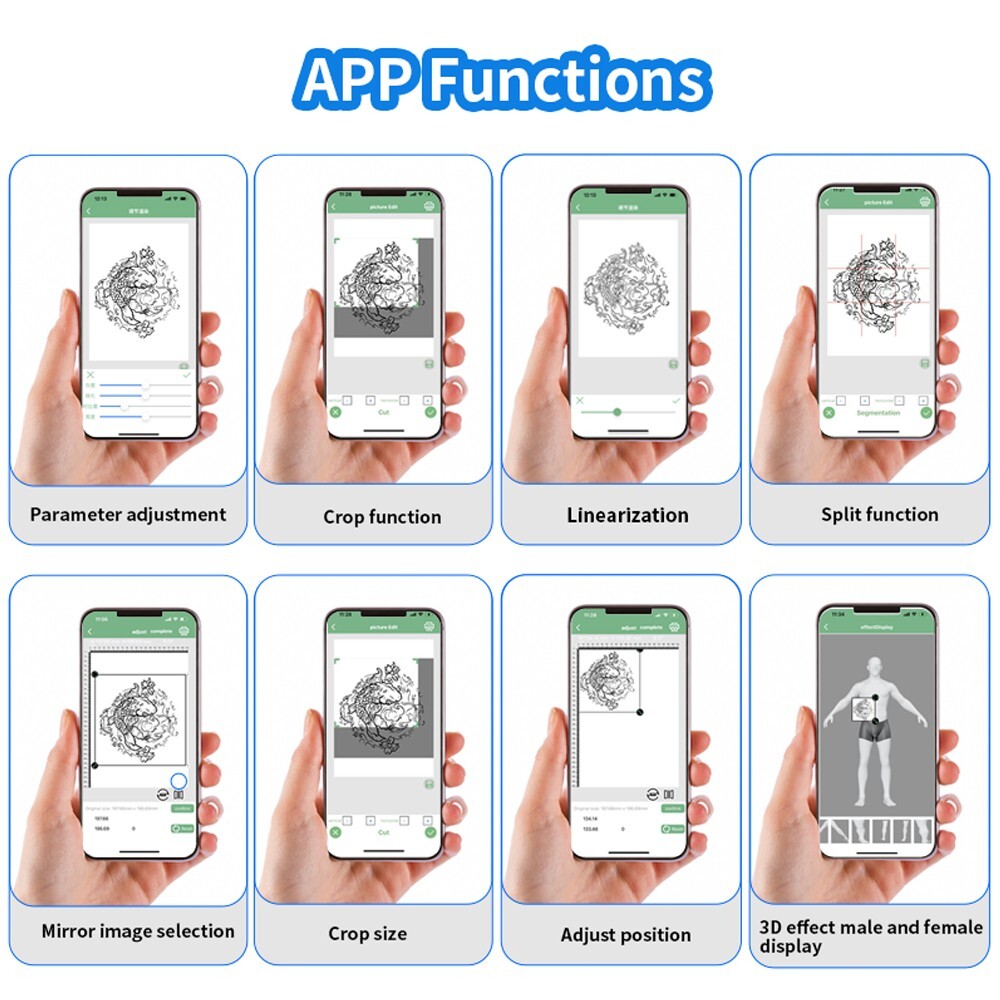 YILONG ATS886 Lite Wireless Tattoo Thermal Stencil Printer Machine Bluetooth PC