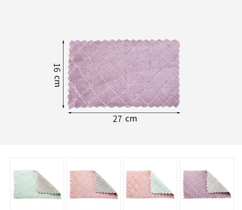 10Pcs Kitchen Towels Super Absorbent Microfiber Multicolors-Multipurpose