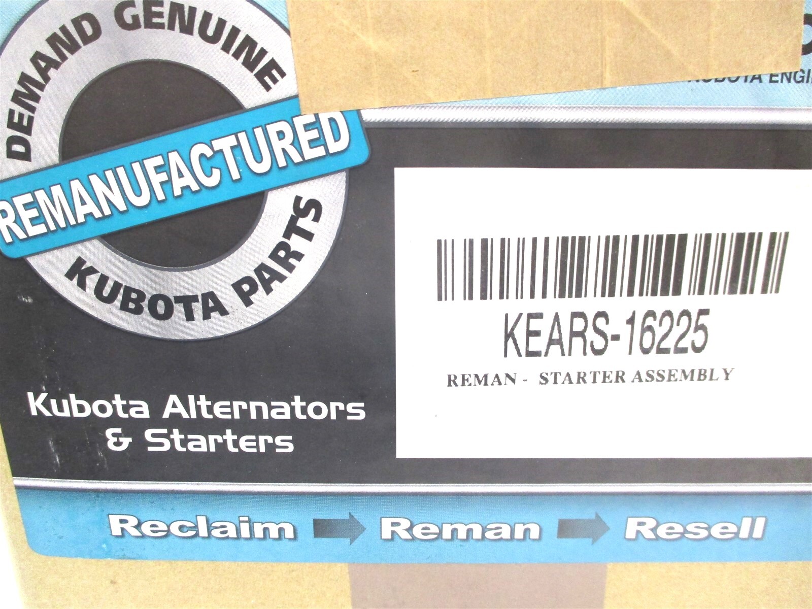 KEARS-16225 REMAN KUBOTA STARTER 16225-63014 Z482-E2B Z482-E3B M003T49983 12V