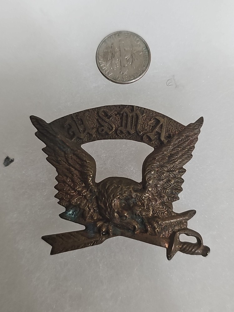 Rare Civil War U S Marines Solid Brass