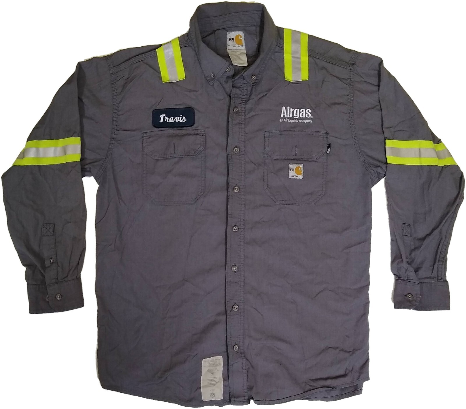 Bulwark Carhartt Used FR Hi-Vis Reflective Work Shirts