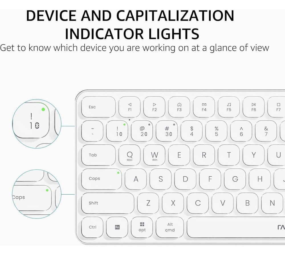 9010M Multi-Device Keyboard and Mouse Combo 2.4GHz Bluetooth Wireless