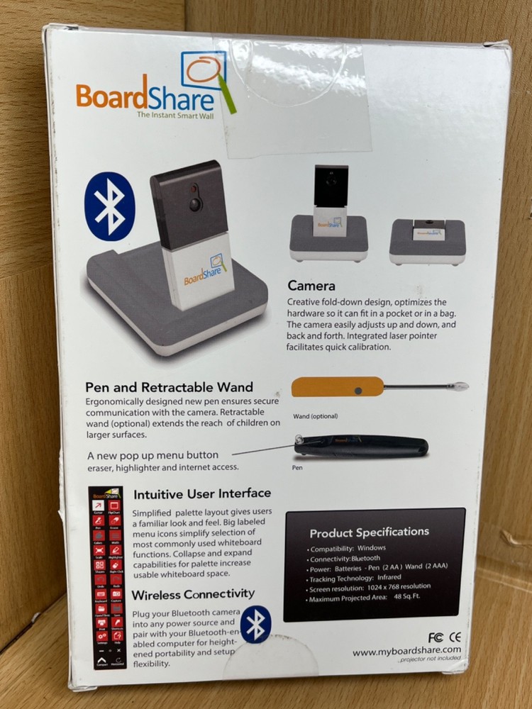 BoardShare Smart Bluetooth Interactive Whiteboard Device- Sealed -Read