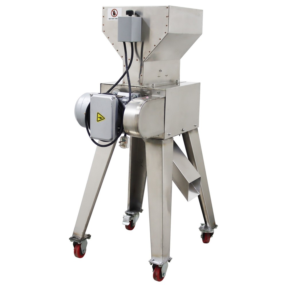 Stainless Steel Multi-functional Roller Crusher Malt Crushing Machine 110V 1HP