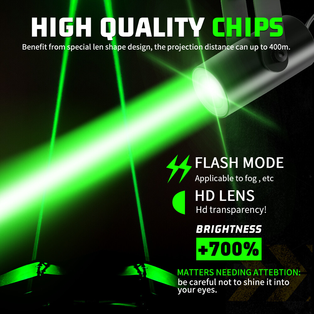 Laser RGB LED Whip Lights Whipless Antenna Remote For ATV UTV Can Am Polaris RZR