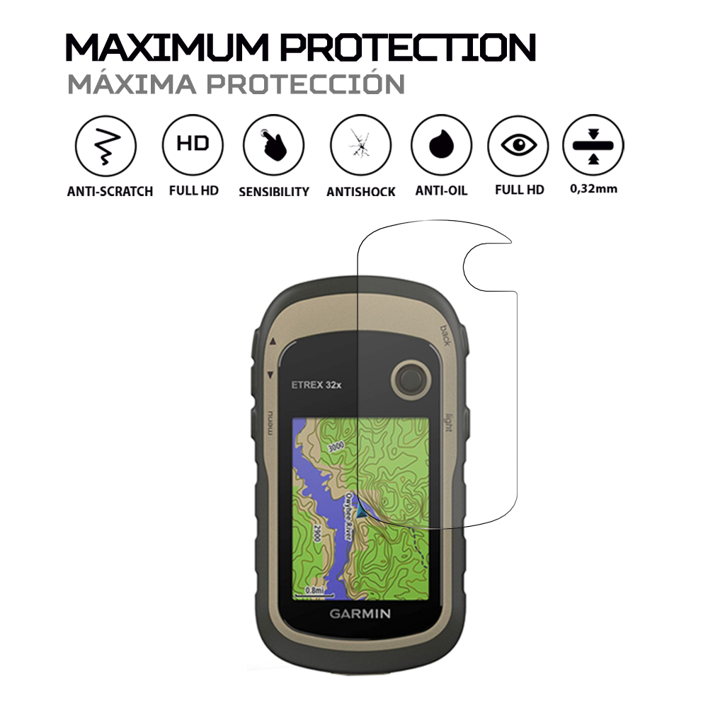 ANTISHOCK Screen protector for Garmin eTrex 32x