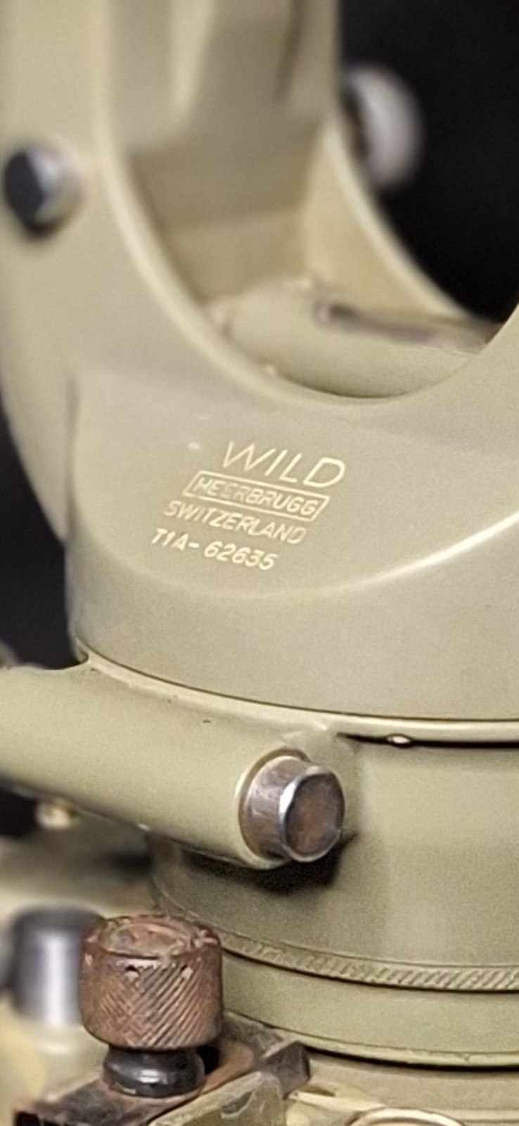 Wild Heerbrugg T1A Theodolite Survey Instrument Switzerland w/ Original Case